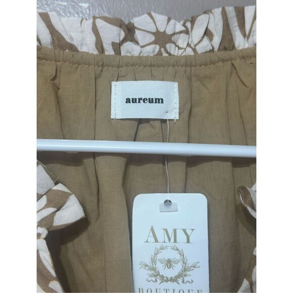 NWT Aureum Tiered Floral Hi Lo Hem Mini Dress Women's Small - Picture 4 of 10